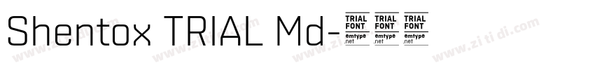 Shentox TRIAL Md字体转换 Shentox TRIAL Md字体转换